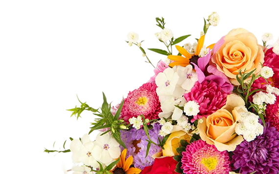 Colorful fresh flower bouquet